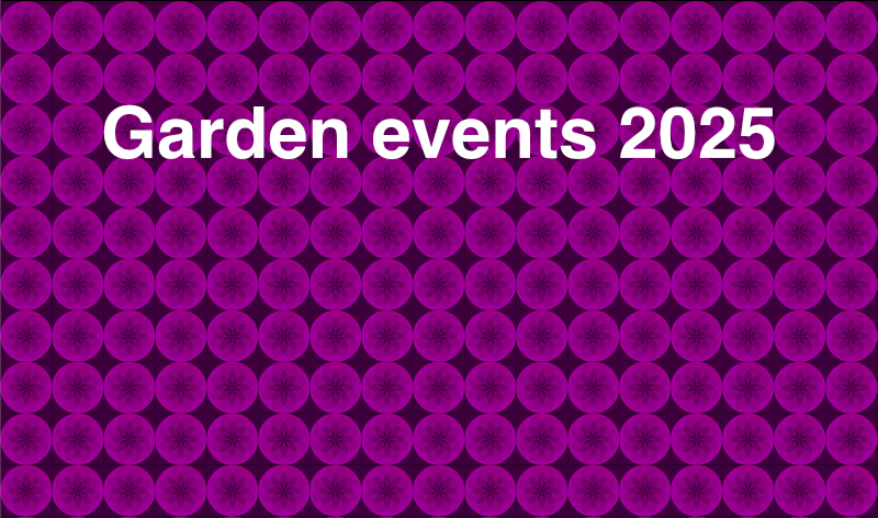 Garden events panel